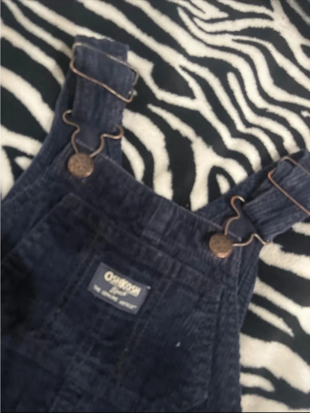OshKosh B'gosh Dark Blue Corduroy Kids Overalls